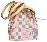 Louis Vuitton Nano Noe Rose Damier Azur Limited Edition